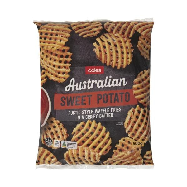 Coles Sweet Potato Waffle Fries | 500g