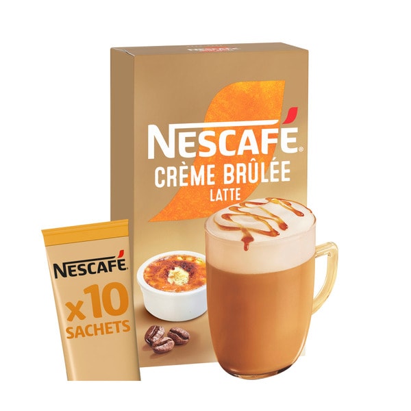 Nescafe Creme Brule Latte Coffee Sachets | 10 pack