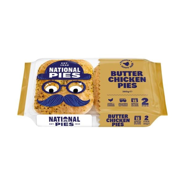 National Pies Butter Chicken 2 pack | 360g