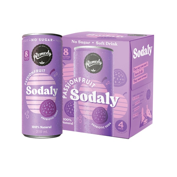 Remedy Sodaly Passionfruit 250mL | 4 pack