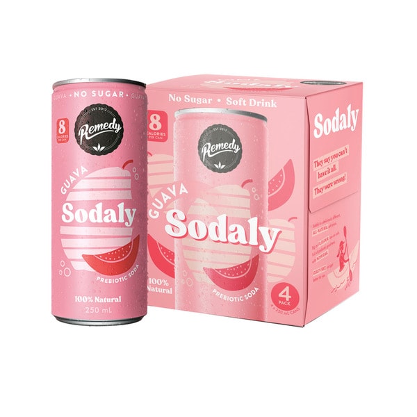 Remedy Sodaly Guava 250mL | 4 pack