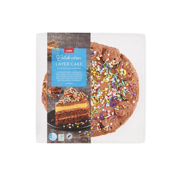 Coles Celebration Layer Cake | 970g