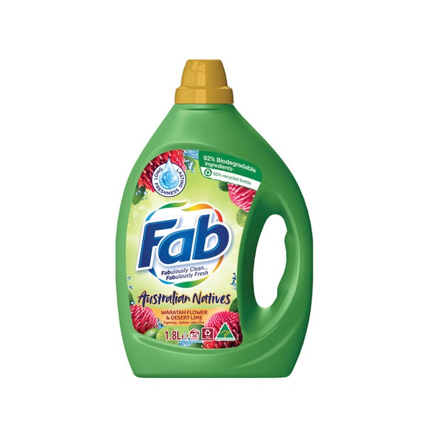 Fab Laundry Liquid Waratah Flower & Lime | 1.8L