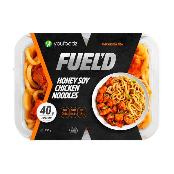 Youfoodz Fueld Honey Soy Chicken Noodles | 436g