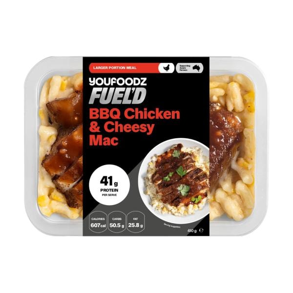 Youfoodz Fueld BBQ Chicken & Cheesy Mac | 410g