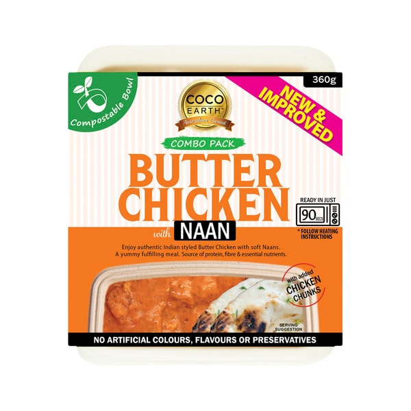 Coco Earth Butter Chicken With Naan | 360g