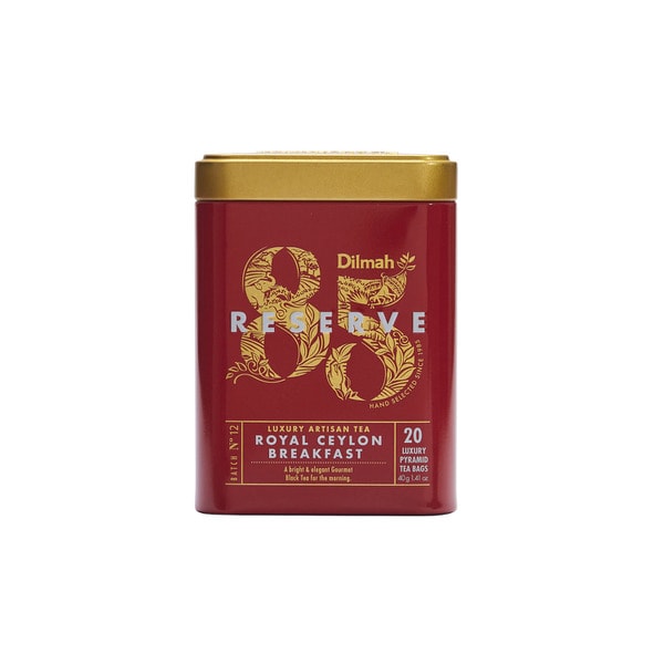 Dilmah 85 Reserve Royal Ceylon Breakfast Tin Tea Bags | 20 pack