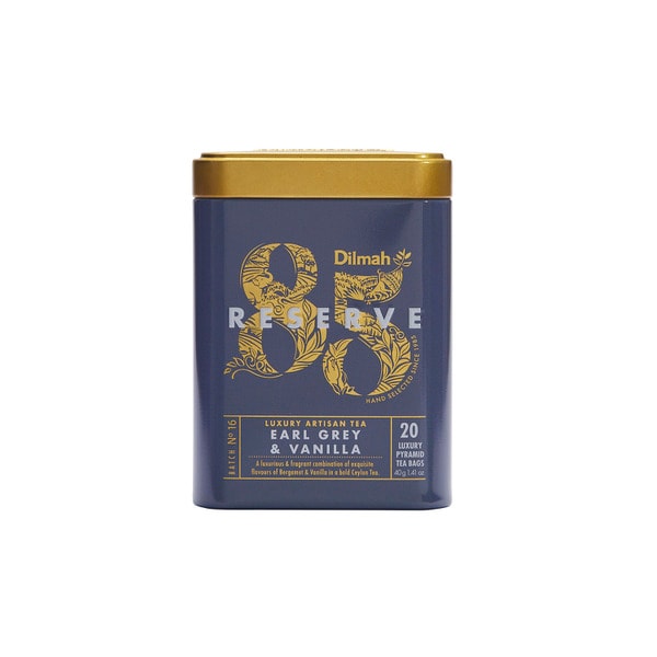 Dilmah 85 Reserve Earl Grey & Vanilla Tin | 20 pack