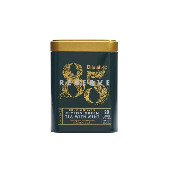 Dilmah 85 Reserve Ceylon Green Tea & Mint Tin | 20 pack