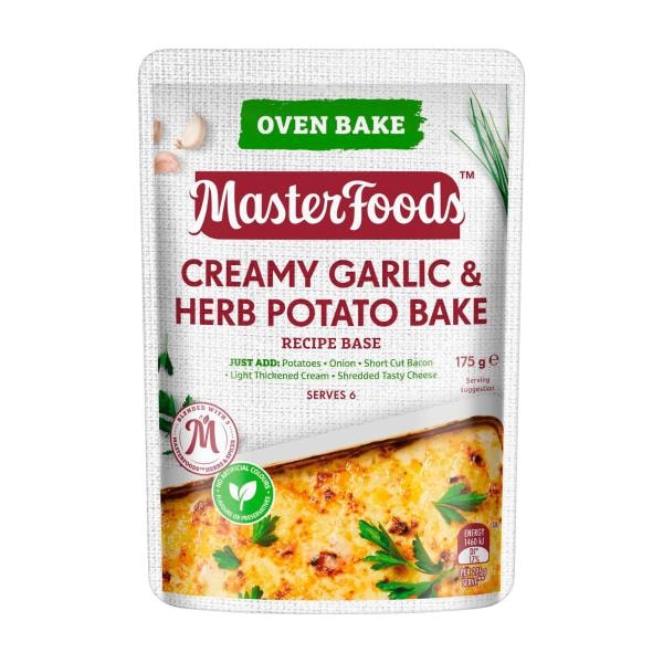 MasterFoods Side Dish Creamy Herb & Garlic Potato Bake Recipe Base | 175g