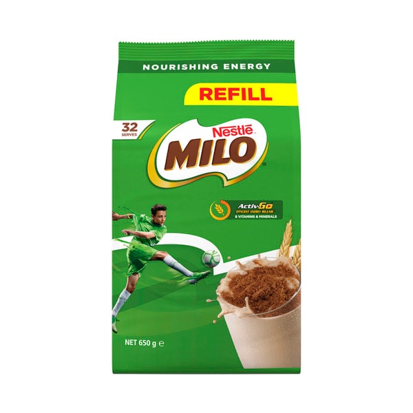 Milo Chocolate Malt Powder Softpack Refill Hot Or Cold Drink | 650g