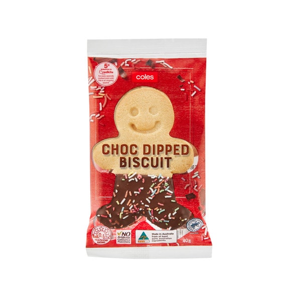 Coles Chocolate Dipped Biscuit | 40g