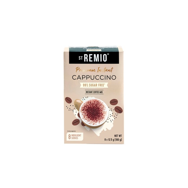 St Remio Premium Instant Sugar Free Cappuccino Sachets | 8 pack