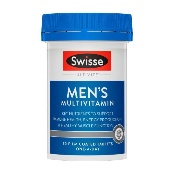 Swisse Ultivite Men's Multivitamin With Key Nutrients | 60 pack
