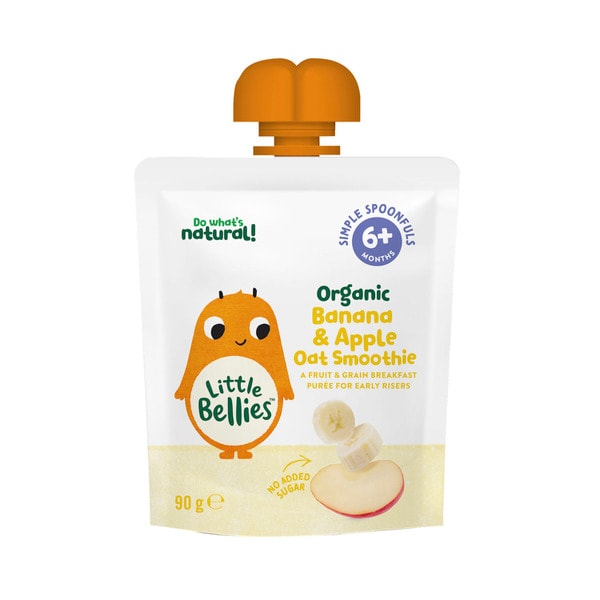 Little Bellies Organic Banana & Apple Oat Smoothie 6+ Months | 90g