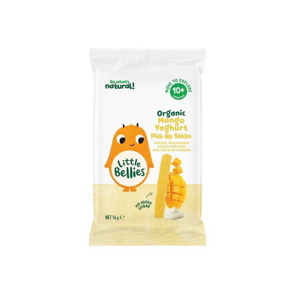 Little Bellies Organic Mango Yoghurt Pick Up Sticks 10+ Months | 16g