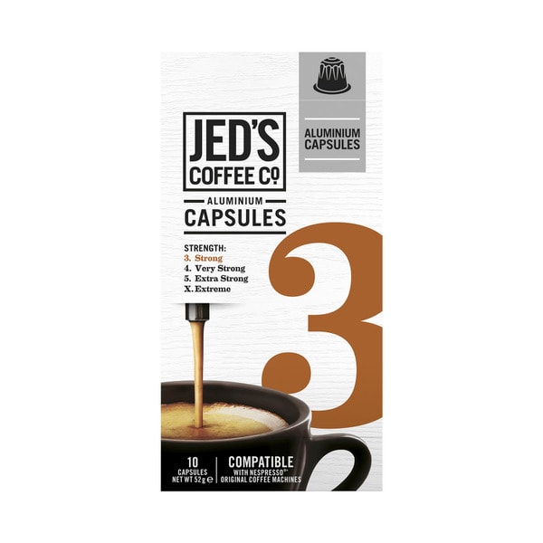 Jed's No.3 Strong Nespresso Compatible Capsules | 10 pack