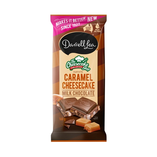 Darrell Lea Cheesecake Shop Caramel Milk Chocolate Block | 160g