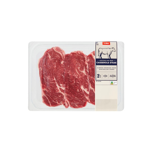 Coles Beef Chuck Casserole Steak | 850g