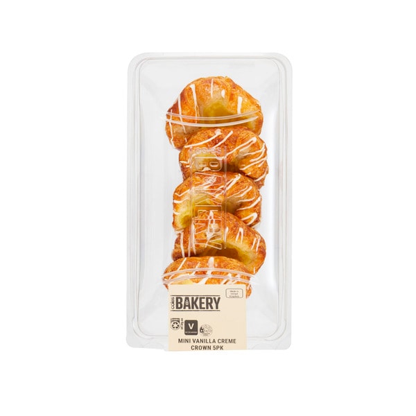 Coles Bakery Vanilla Crown Mini Danish | 5 pack