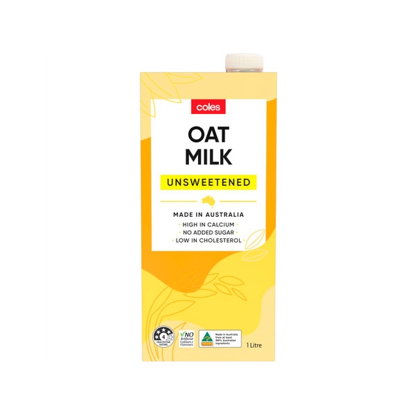 Coles Unsweetened Oat Milk | 1L