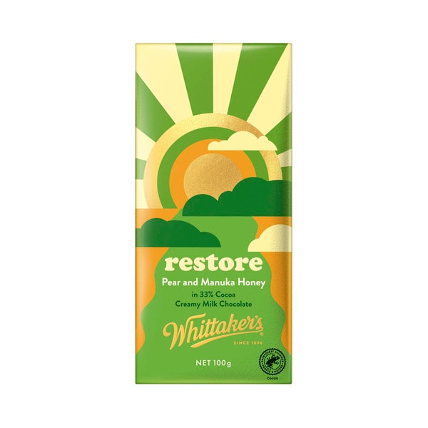 Whittaker's Chocolate Restore Pear & Manuka Honey Block | 100g