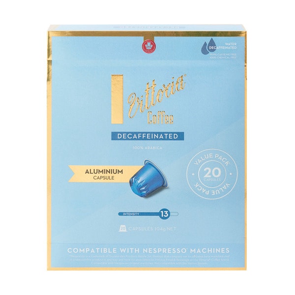 Vittoria Decaf Nespresso Compatible Capsules | 20 pack