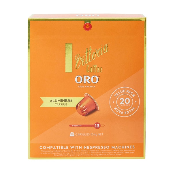 Vittoria Oro Nespresso Compatible Capsules | 20 pack
