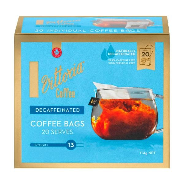 Vittoria Decaf Blend Coffee Bags | 20 pack