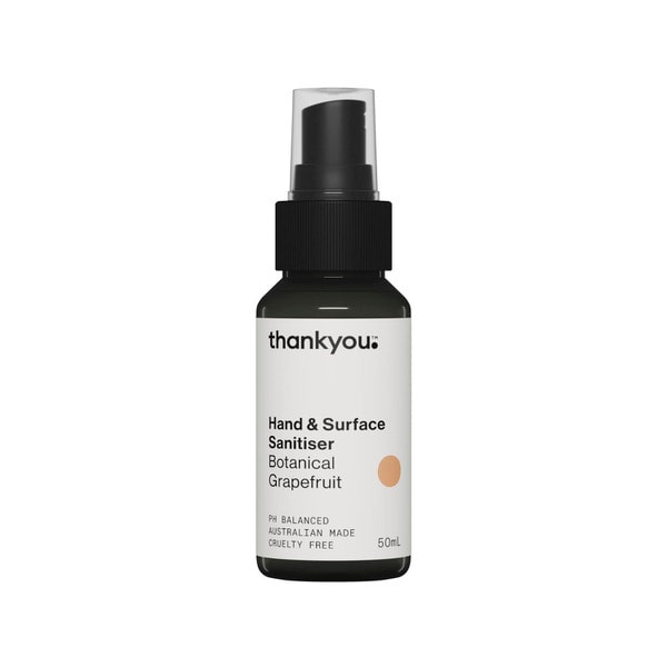 Thankyou Hand & Surface Sanitiser Botanical Grapefruit | 50mL