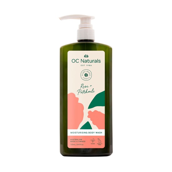 OC Naturals Rose & Patchouli Moisturising Body Wash | 725mL