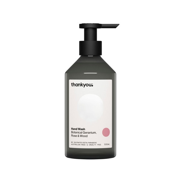 Thankyou Hand Wash Botanical Geranium Rose& Wood | 500mL
