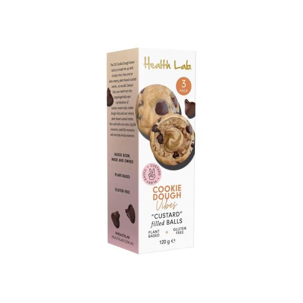 Health Lab Cookie Dough Custard Filled Balls 3x40g | 120g