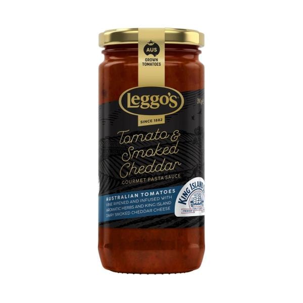 Leggos Tomato Pasta Sauce Australian King Island Smoked Cheddar | 390g