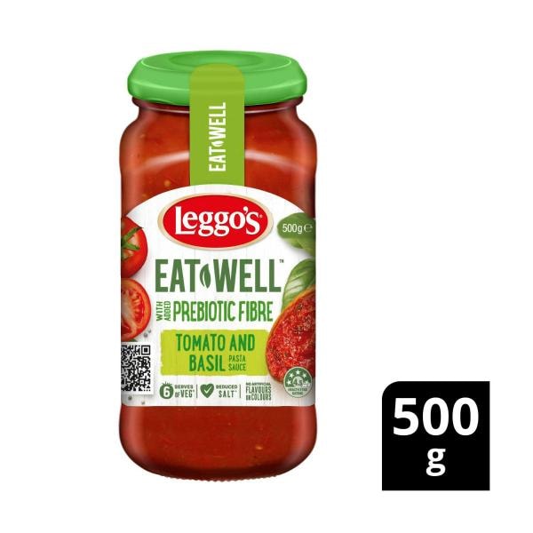 Leggos Eat Well Tomato & Basil Pasta Sauce | 500g