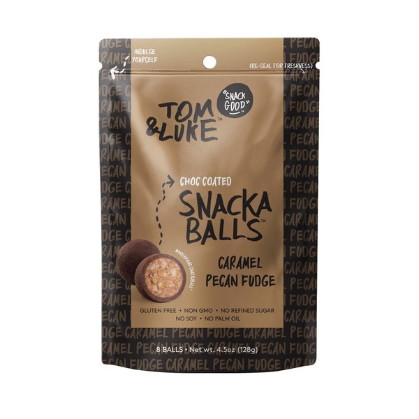 Tom & Luke Snackaballs Caramel Pecan Fudge | 128g