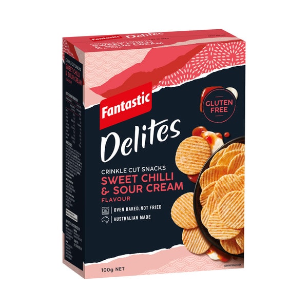 Fantastic Delites Rice Snacks Sweet Chilli & Sour Cream | 100g