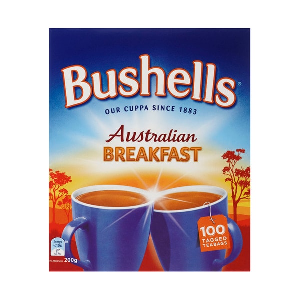 Bushells Breakfast Tea Bags | 100 pack