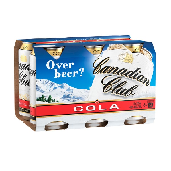 Canadian Club Cola Can 375mL | 6 Pack