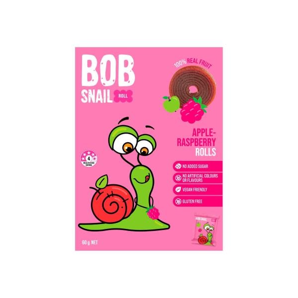 Bob Snail Fruit Roll Snack Apple Raspberry | 60g