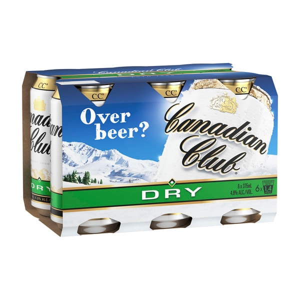 Canadian Club Dry Can 375mL | 6 Pack