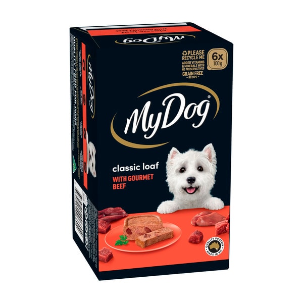 My Dog Adult Wet Dog Food Classic Loaf With Gourmet Beef 6x100G Trays | 6 pack