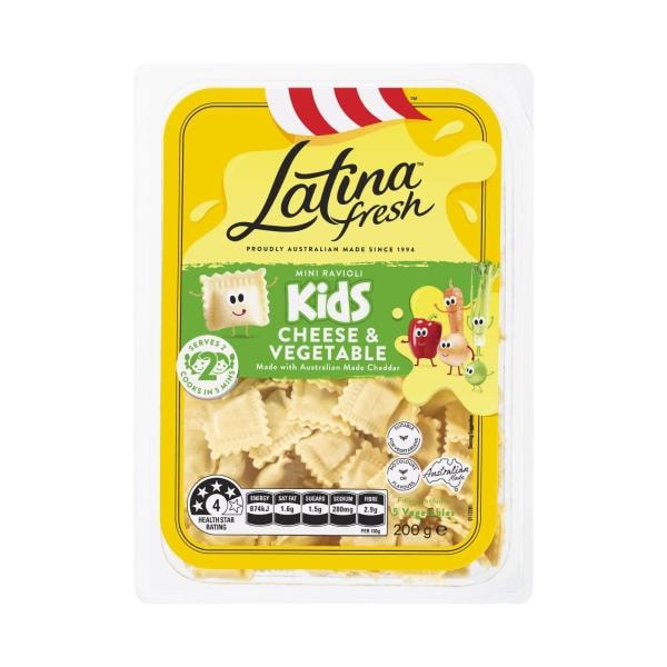 Latina Fresh Kids Cheese & Vegetable Mini Ravioli | 200g