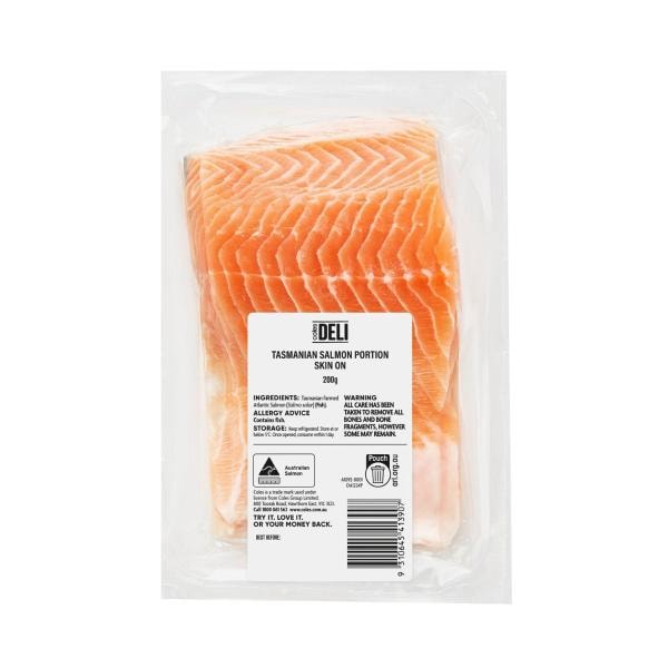 Coles Tasmanian Salmon Portion Skin On | 200g