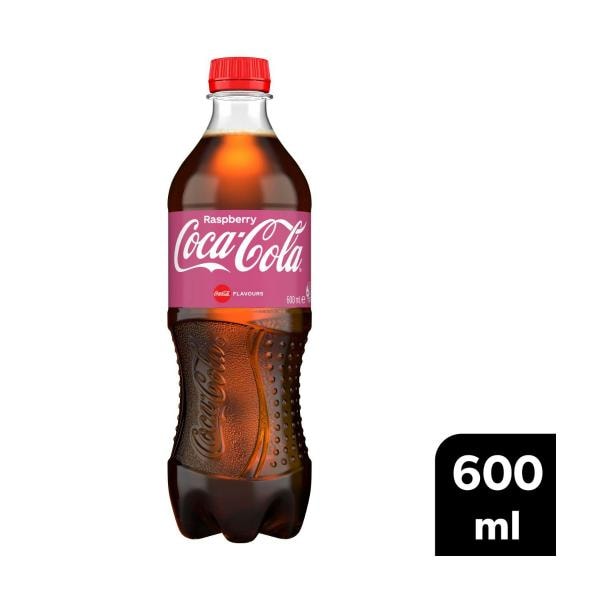 Coca Cola Raspberry Soft Drink Bottle | 600mL
