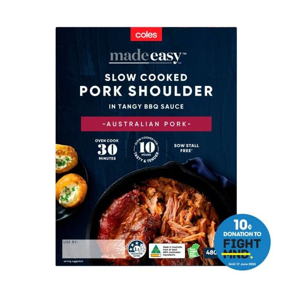 Coles Made Easy Slow Cooked Pork Shoulder | 480g