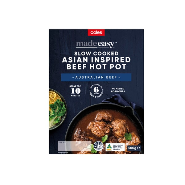 Coles Made Easy Asian Style Beef Hot Pot | 500g
