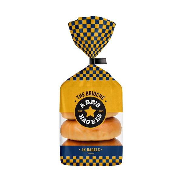 Abe's Bagels Brioche 4 Pack | 360g