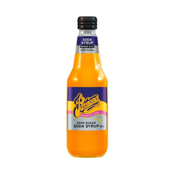 Passiona Zero Sugar Passionfruit Soda Syrup Cordial for Soda Water 300mL | 300mL
