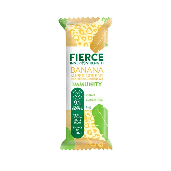 Fierce Banana Super Greens Wholefood Nutrient Bar | 50g